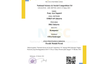 National Science & Social Competition 5.0 Jenjang SMA/Sederajat Tingkat Nasional