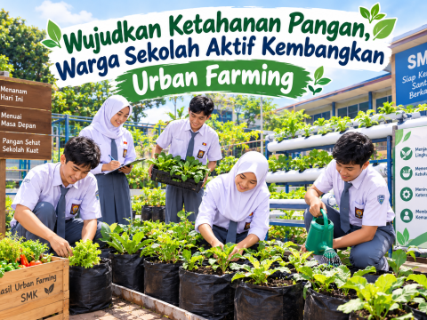 Wujudkan Ketahanan Pangan, Warga Sekolah Aktif Kembangkan Ur