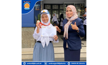 Juara 2 Junior Kumite -59 kg Putri Kejuaraan Karate Piala Kapolres Metro Jakarta Timur 