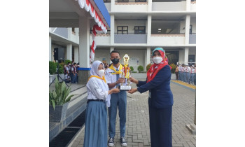 Prestasi Juara 2 Dalam Kategori Lomba Tandu Darurat PMR Madya dan Wira tingkat Jabotabek pada tanggal 13 Juli 2022.